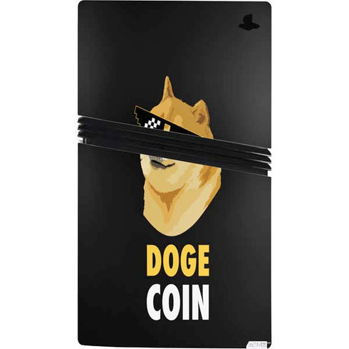 Doge Coin Crypto PS5 Pro Console Skin